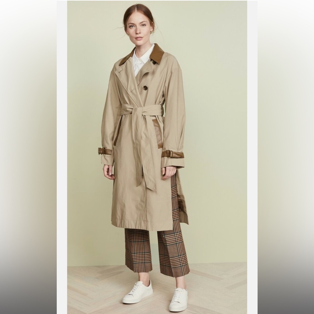 Sosken Studios - Tan Oversized Trench Coat - Size 8-10​
